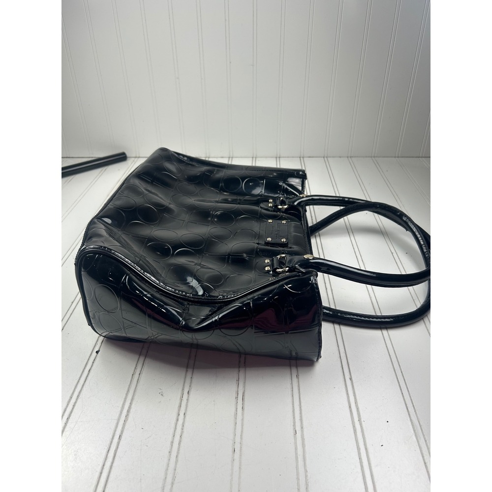 Kate Spade Vintage Prestwick Noel Quinn Black Patent Leather Shoulder Bag Tote - Picture 9 of 13